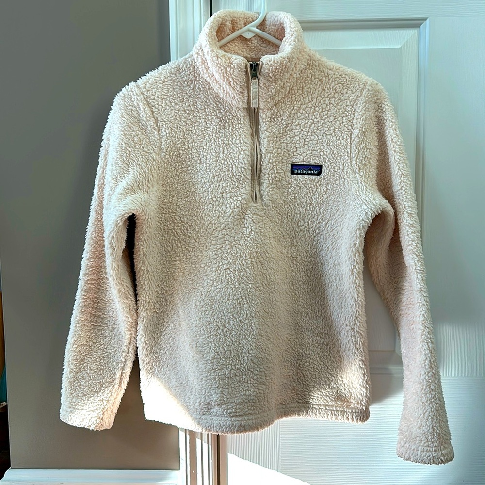 Patagonia Los Gatos Peachy Cream Quarter Zip XS